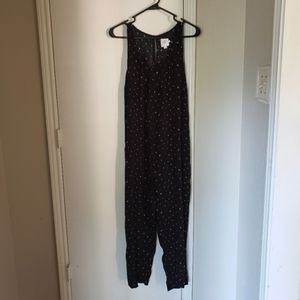 Black floral print maternity jumpsuit HATCH
